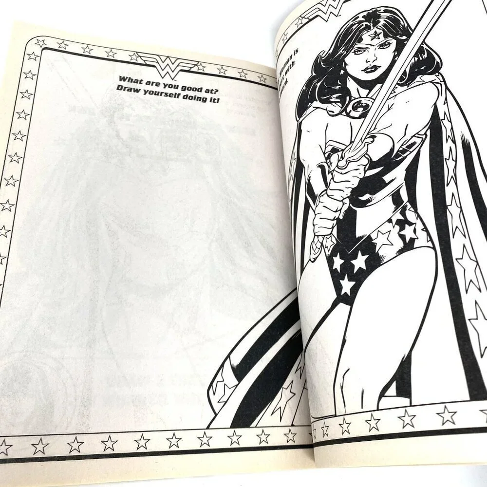 Bendon DC Comics Wonder Woman Jumbo Coloring And Activity Book Kids